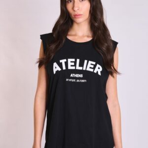 ATELIER TOP WHITE-BLACK