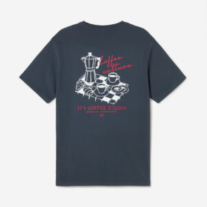 COFFEE TIME NAVY  TSHIRT