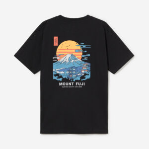 Mount Fuji black t shirt