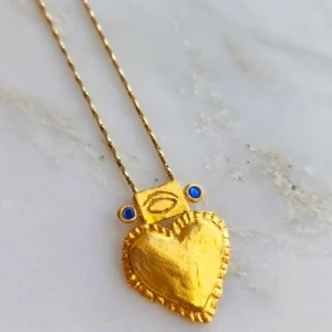 Oeil-coeur necklace